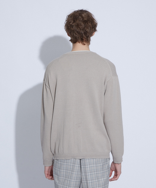 ABAHOUSE(アバハウス)の「タック カノコ Vネック カーディガン(カーディガン/ボレロ・メンズ・オレンジ系その他/ネイビー/グレイッシュブルー/グレイッシュベージュ・50/44/46/48)」の7枚目の写真