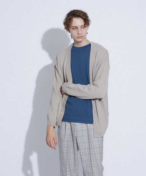 ABAHOUSE(アバハウス)の「タック カノコ Vネック カーディガン(カーディガン/ボレロ・メンズ・オレンジ系その他/ネイビー/グレイッシュブルー/グレイッシュベージュ・50/44/46/48)」の14枚目の写真