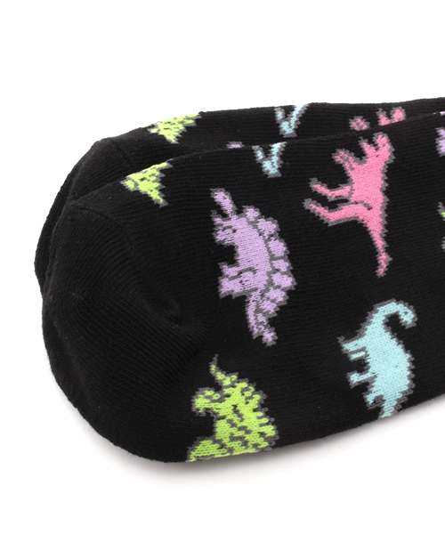 WEGO（ウィゴー）の「WEGO/恐竜ソックス（ソックス/靴下・レディース・ブラック/ホワイト・FREE）」の4枚目の写真