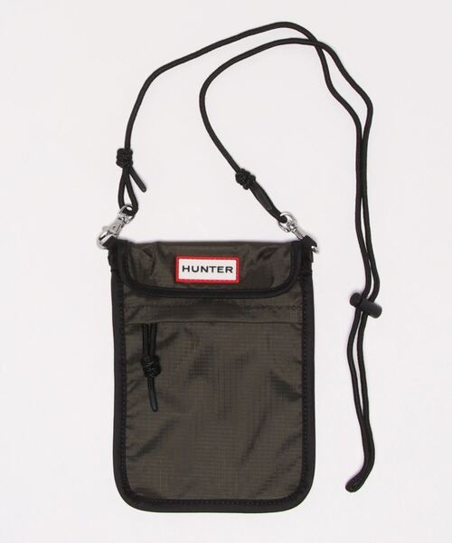 HUNTER（ハンター）の「《HUNTER》ORIGINAL PACKABLE PHONE POUCH（ショルダーバッグ・レディース・ブラック/オレンジ/オリーブ/レッド/ネイビー・FREE）」の2枚目の写真