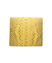 ダイヤモンドパイソンレザーミニ財布マネークリップ