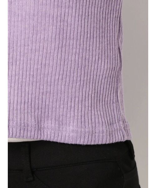 jouetie（ジュエティ）の「フロントボタンカットカーデトップス（カーディガン/ボレロ・レディース・ブラック/パープル/オフホワイト/ミント・MEDIUM）」の13枚目の写真