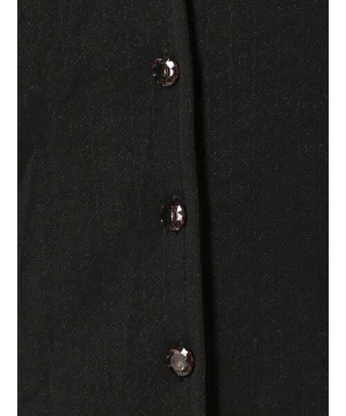 jouetie（ジュエティ）の「フロントボタンカットカーデトップス（カーディガン/ボレロ・レディース・ブラック/パープル/オフホワイト/ミント・MEDIUM）」の15枚目の写真