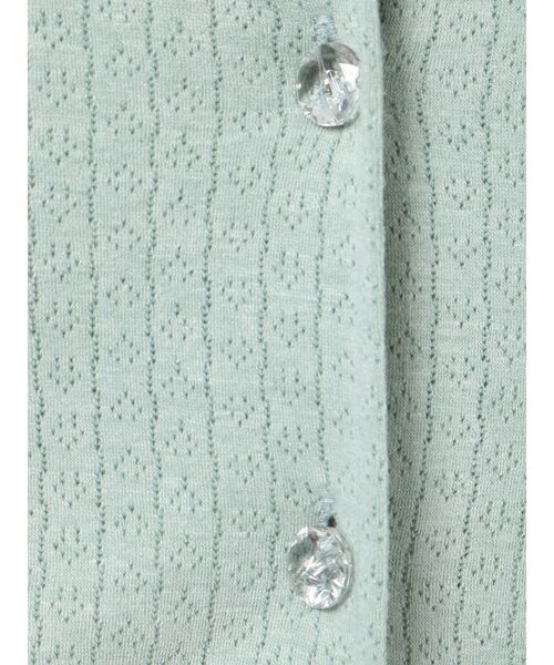 jouetie（ジュエティ）の「フロントボタンカットカーデトップス（カーディガン/ボレロ・レディース・ブラック/パープル/オフホワイト/ミント・MEDIUM）」の18枚目の写真