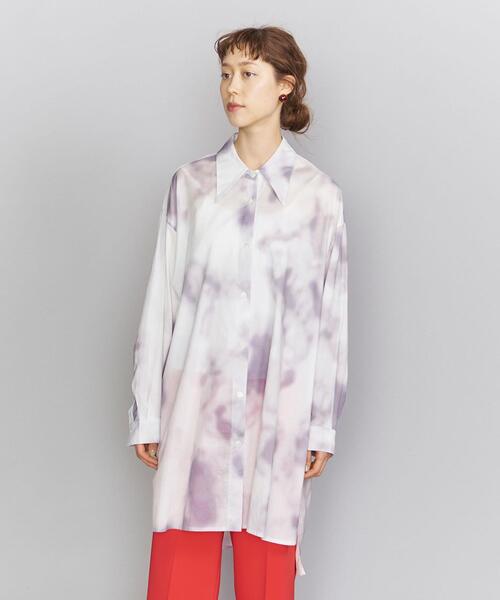 BEAUTY&YOUTH UNITED ARROWS（ビューティーアンドユースユナイテッドアローズ）の「BY コットンタイダイオーバーシャツо（シャツ/ブラウス・レディース・ライトグレー/イエロー・FREE）」の5枚目の写真