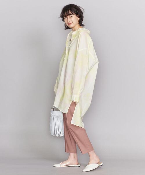 BEAUTY&YOUTH UNITED ARROWS（ビューティーアンドユースユナイテッドアローズ）の「BY コットンタイダイオーバーシャツо（シャツ/ブラウス・レディース・ライトグレー/イエロー・FREE）」の14枚目の写真