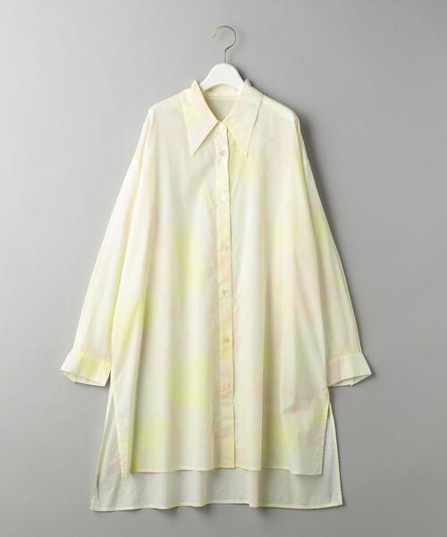 BEAUTY&YOUTH UNITED ARROWS（ビューティーアンドユースユナイテッドアローズ）の「BY コットンタイダイオーバーシャツо（シャツ/ブラウス・レディース・ライトグレー/イエロー・FREE）」の8枚目の写真