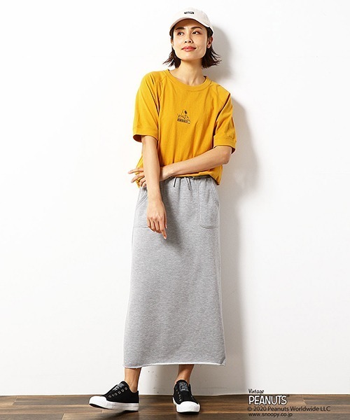 Purple&Yellow（パープルアンドイエロー）の「【PEANUTS】SNOOPY スヌーピー コラボ 半袖ラグランスリーブ Tシャツ（Tシャツ/カットソー・メンズ・ホワイト/ブラック/レッド/イエロー・SMALL/MEDIUM/LARGE/X-SMALL/X-LARGE）」の14枚目の写真