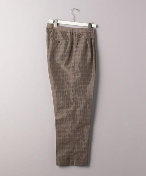 District（ディストリクト）の「＜District （ディストリクト）＞ リネン ナイロン グレンプレイド ２プリーツ ワイド（その他パンツ・メンズ・グレー・48/46/50/44）」の3枚目の写真
