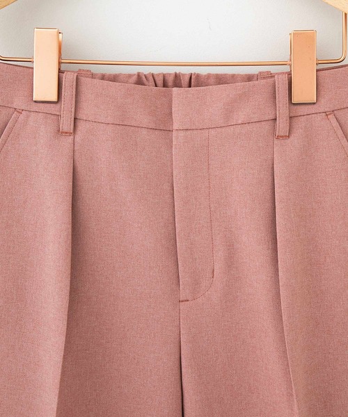 PUBLIC TOKYO（パブリックトウキョウ）の「極 エバークリーステーパードパンツ（スラックス・レディース・ベージュ/ミント/ピンク・1/2）」の12枚目の写真