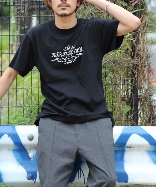 THRASHER(スラッシャー)の「GUERRERO SAVES S/S T-SHIRTS/スラッシャー Tシャツ 半袖(Tシャツ/カットソー・メンズ・ホワイト×ブラック/ブラック×ホワイト/ブラック×グリーン/ブラック×ピンク・SMALL/MEDIUM/X-LARGE/LARGE)」の3枚目の写真