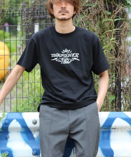 THRASHER(スラッシャー)の「GUERRERO SAVES S/S T-SHIRTS/スラッシャー Tシャツ 半袖(Tシャツ/カットソー・メンズ・ホワイト×ブラック/ブラック×ホワイト/ブラック×グリーン/ブラック×ピンク・SMALL/MEDIUM/X-LARGE/LARGE)」の12枚目の写真