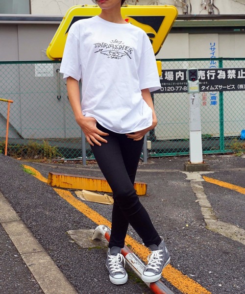 THRASHER(スラッシャー)の「GUERRERO SAVES S/S T-SHIRTS/スラッシャー Tシャツ 半袖(Tシャツ/カットソー・メンズ・ホワイト×ブラック/ブラック×ホワイト/ブラック×グリーン/ブラック×ピンク・SMALL/MEDIUM/X-LARGE/LARGE)」の15枚目の写真