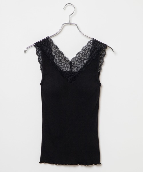 WEGO（ウィゴー）の「WEGO/カップインレースキャミソール（キャミソール・レディース・ブラック/グリーン/ホワイト・MEDIUM/SMALL）」の19枚目の写真