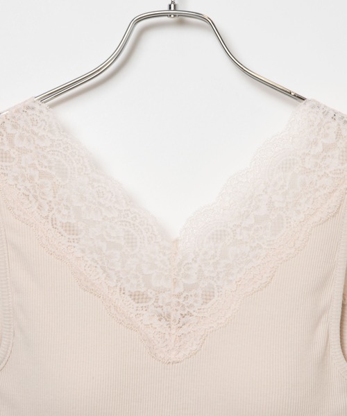 WEGO（ウィゴー）の「WEGO/カップインレースキャミソール（キャミソール・レディース・ブラック/グリーン/ホワイト・MEDIUM/SMALL）」の9枚目の写真