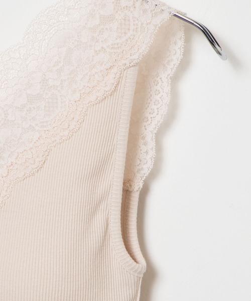 WEGO（ウィゴー）の「WEGO/カップインレースキャミソール（キャミソール・レディース・ブラック/グリーン/ホワイト・MEDIUM/SMALL）」の12枚目の写真