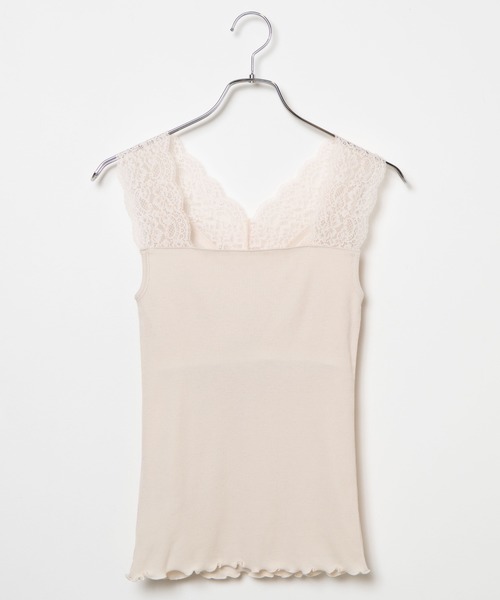 WEGO（ウィゴー）の「WEGO/カップインレースキャミソール（キャミソール・レディース・ブラック/グリーン/ホワイト・MEDIUM/SMALL）」の5枚目の写真