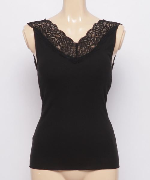 WEGO（ウィゴー）の「WEGO/カップインレースキャミソール（キャミソール・レディース・ブラック/グリーン/ホワイト・MEDIUM/SMALL）」の16枚目の写真