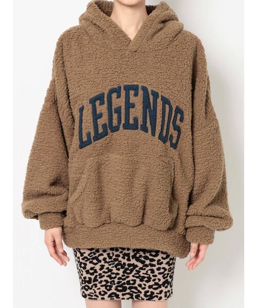 GYDA(ジェイダ)の「LEGENDSボアパーカー(パーカー・レディース・ブラック/ブラウン/オフホワイト・FREE)」の8枚目の写真