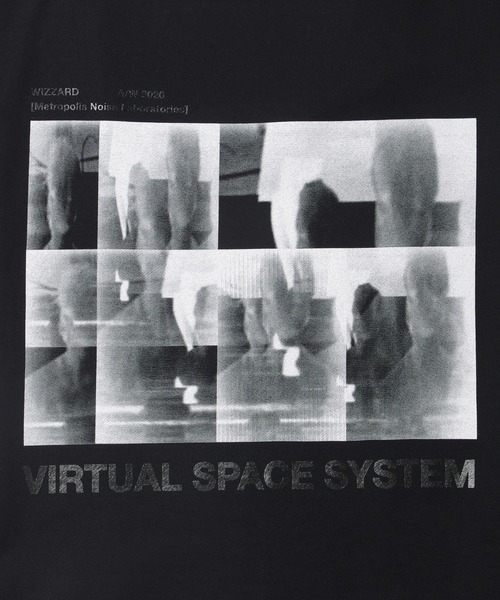 Wizzard(ウィザード)の「Wizzard ウィザード / GRAPHIC T-SHIRTS "VIRTUAL SPACE SYSTEM" プリントビッグシルエットTシャツ / WGA20-054(Tシャツ/カットソー・メンズ・ホワイト/ブラック/ブラック×ブラック/レッド・1/2/3)」の4枚目の写真