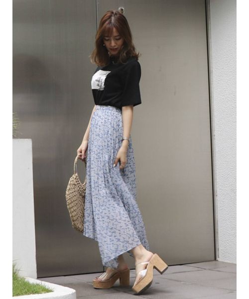 dazzlin（ダズリン）の「ＢＥＡＣＨ　ＶＩＥＷフォトＴシャツ（Tシャツ/カットソー・レディース・ブラック/オフホワイト・FREE）」の8枚目の写真