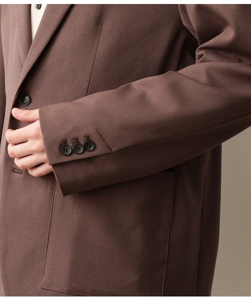 JUNRED（ジュンレッド）の「テクスチャーTRルーズジャケット（テーラードジャケット・メンズ・ブラック/ダークブラウン・S/M/L）」の10枚目の写真