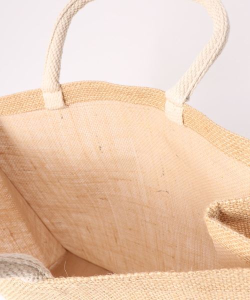 SESTO(セスト)の「ジュートスクエアラージトートバッグ(トートバッグ・レディース・ベージュ・ONE SIZE)」の12枚目の写真