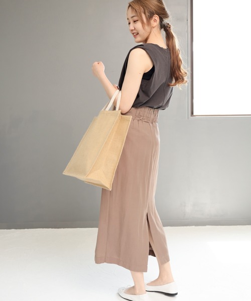 SESTO(セスト)の「ジュートスクエアラージトートバッグ(トートバッグ・レディース・ベージュ・ONE SIZE)」の7枚目の写真