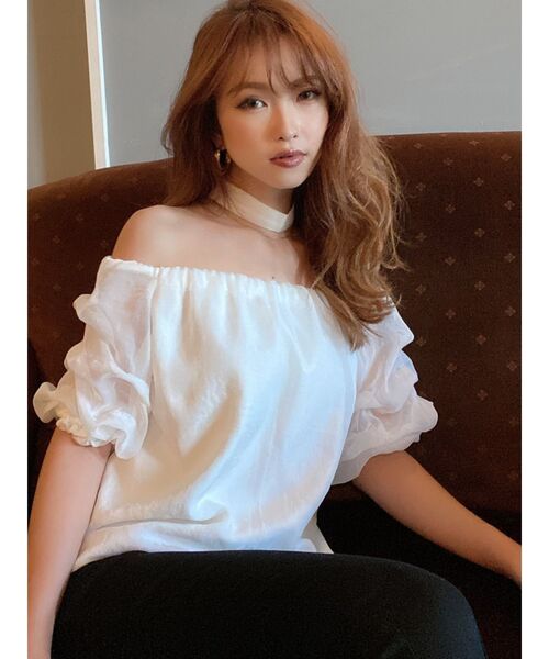 RESEXXY（リゼクシー）の「袖ボリュームオフショルブラウス（シャツ/ブラウス・レディース・ホワイト/ブラック/モカ・FREE）」の8枚目の写真