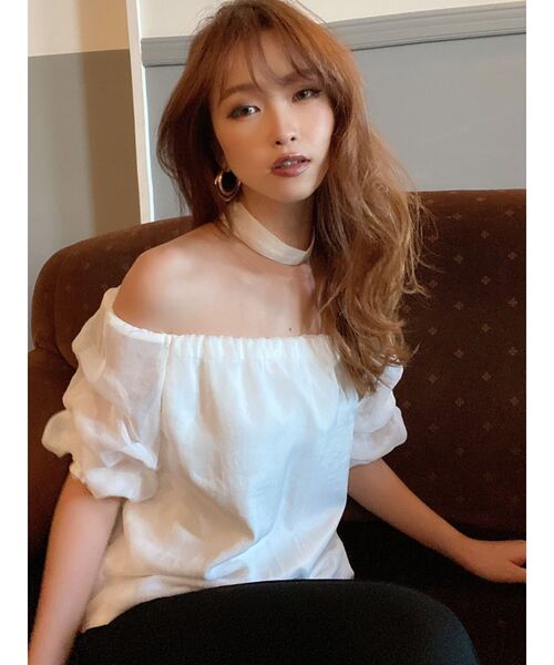 RESEXXY（リゼクシー）の「袖ボリュームオフショルブラウス（シャツ/ブラウス・レディース・ホワイト/ブラック/モカ・FREE）」の9枚目の写真