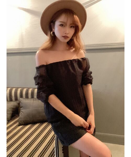 RESEXXY（リゼクシー）の「袖ボリュームオフショルブラウス（シャツ/ブラウス・レディース・ホワイト/ブラック/モカ・FREE）」の12枚目の写真