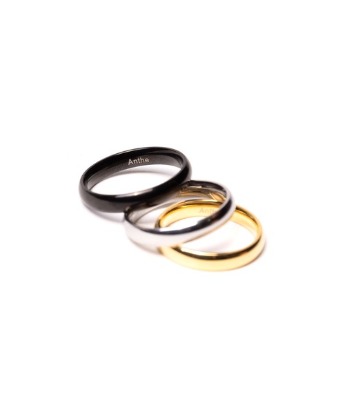 Anthe（アンテ）の「Anthe by yarka / stainless series simple3.5mm ring（リング・レディース・シルバー/ゴールド/ブラック・#13/#15/#11）」の4枚目の写真