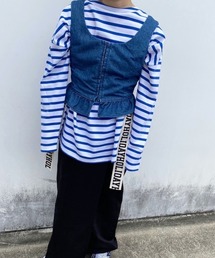 HOLIDAY（ホリデイ）の「RUSSELL BORDER MINI DRESS (TAPE) ラッセル