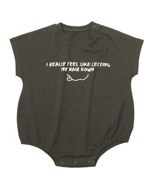 devirock（デビロック）の「半袖ゆったりロンパース（ロンパース・キッズ・オートミール/サックスブルー/スミクロ/ブルーグレー/パープル系その他/ピンク系その他・80ｃｍ/70cm）」の14枚目の写真