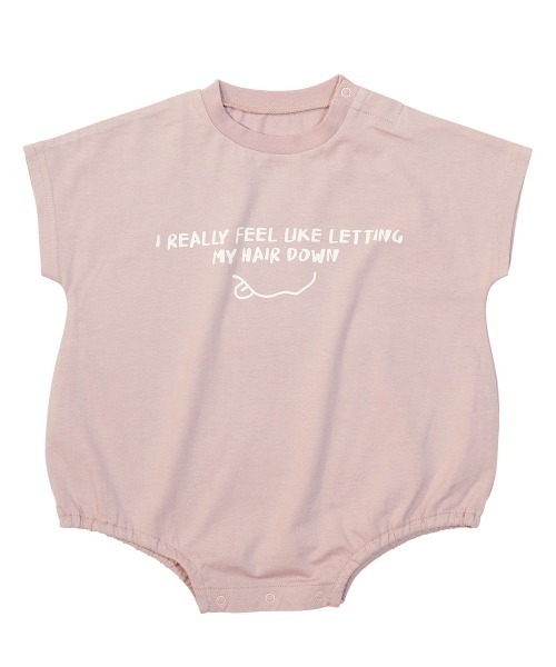 devirock（デビロック）の「半袖ゆったりロンパース（ロンパース・キッズ・オートミール/サックスブルー/スミクロ/ブルーグレー/パープル系その他/ピンク系その他・80ｃｍ/70cm）」の18枚目の写真