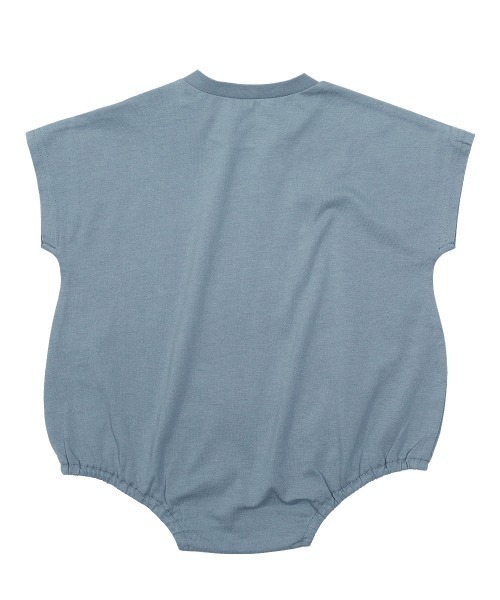 devirock（デビロック）の「半袖ゆったりロンパース（ロンパース・キッズ・オートミール/サックスブルー/スミクロ/ブルーグレー/パープル系その他/ピンク系その他・80ｃｍ/70cm）」の13枚目の写真