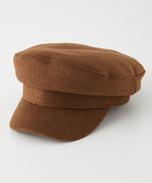 AZUL by moussy(アズールバイマウジー)の「MELTON CASQUETTE/メルトンキャスケット(キャスケット・レディース・チャコールグレー/ブラック/キャメル・FREE)」の3枚目の写真