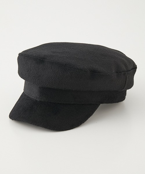 AZUL by moussy(アズールバイマウジー)の「MELTON CASQUETTE/メルトンキャスケット(キャスケット・レディース・チャコールグレー/ブラック/キャメル・FREE)」の2枚目の写真