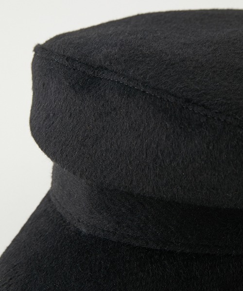 AZUL by moussy(アズールバイマウジー)の「MELTON CASQUETTE/メルトンキャスケット(キャスケット・レディース・チャコールグレー/ブラック/キャメル・FREE)」の8枚目の写真
