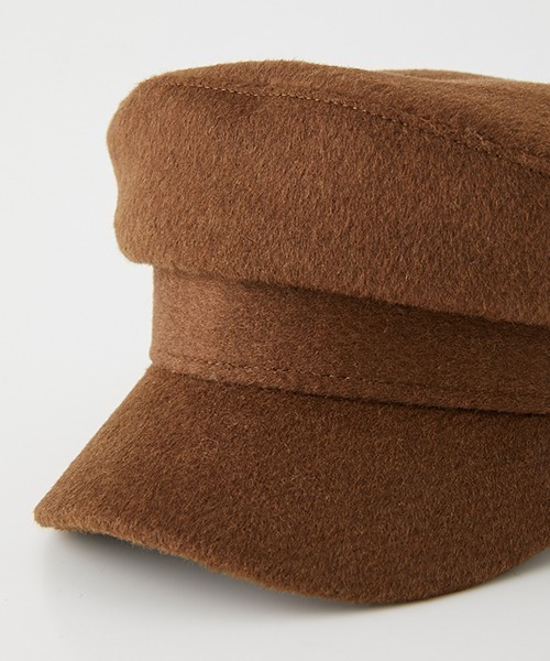 AZUL by moussy(アズールバイマウジー)の「MELTON CASQUETTE/メルトンキャスケット(キャスケット・レディース・チャコールグレー/ブラック/キャメル・FREE)」の17枚目の写真