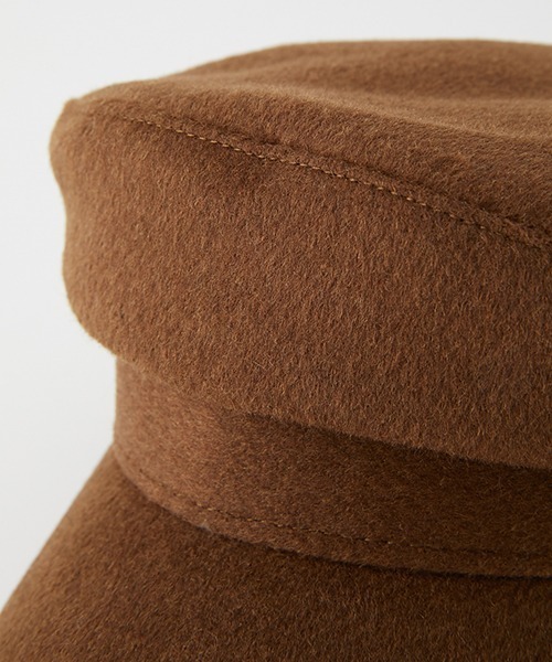 AZUL by moussy(アズールバイマウジー)の「MELTON CASQUETTE/メルトンキャスケット(キャスケット・レディース・チャコールグレー/ブラック/キャメル・FREE)」の18枚目の写真