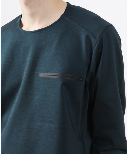 ATTACHMENT（アタッチメント）の「PONTE JERSEY TECHNICAL T-SHIRT L/S（Tシャツ/カットソー・メンズ・ホワイト/ブラック/ダークグリーン・1/2/3/4）」の6枚目の写真