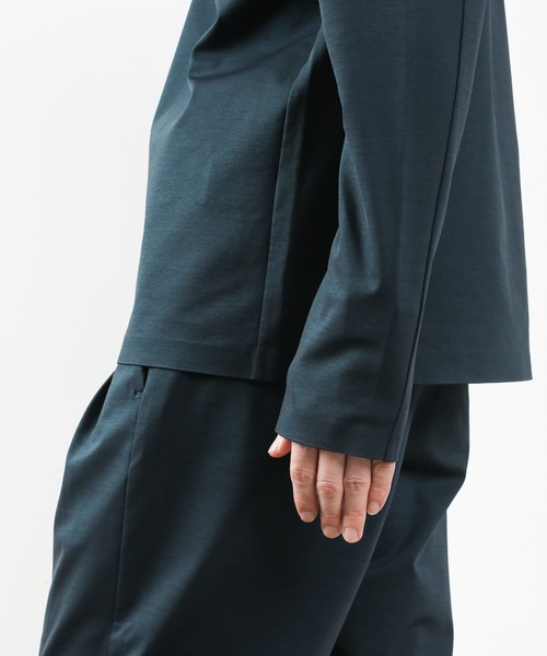 ATTACHMENT（アタッチメント）の「PONTE JERSEY TECHNICAL T-SHIRT L/S（Tシャツ/カットソー・メンズ・ホワイト/ブラック/ダークグリーン・1/2/3/4）」の8枚目の写真