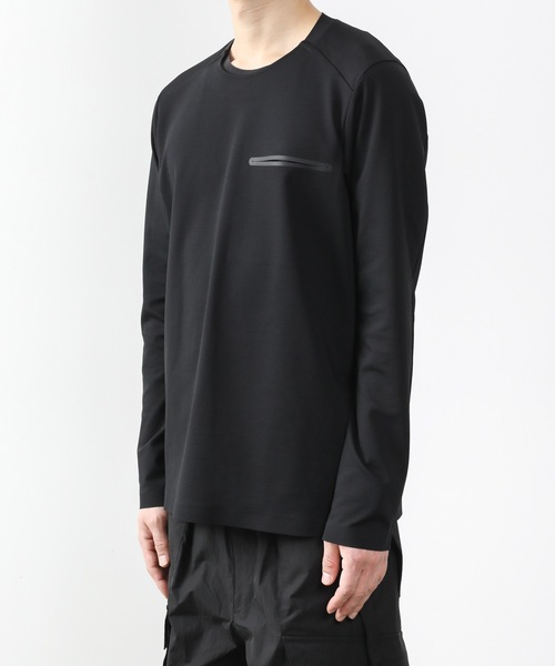 ATTACHMENT（アタッチメント）の「PONTE JERSEY TECHNICAL T-SHIRT L/S（Tシャツ/カットソー・メンズ・ホワイト/ブラック/ダークグリーン・1/2/3/4）」の9枚目の写真