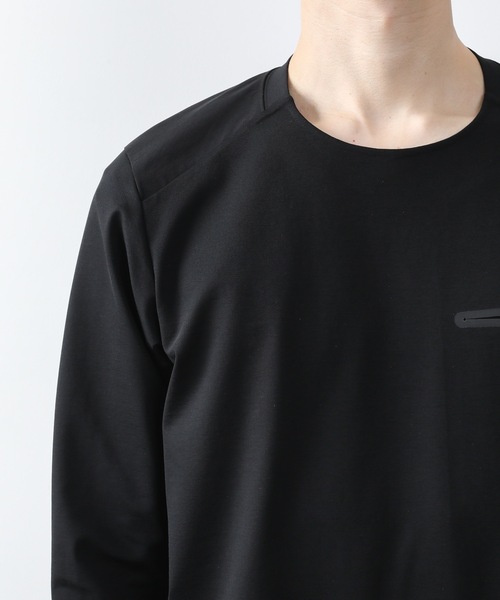 ATTACHMENT（アタッチメント）の「PONTE JERSEY TECHNICAL T-SHIRT L/S（Tシャツ/カットソー・メンズ・ホワイト/ブラック/ダークグリーン・1/2/3/4）」の14枚目の写真