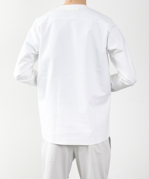 ATTACHMENT（アタッチメント）の「PONTE JERSEY TECHNICAL T-SHIRT L/S（Tシャツ/カットソー・メンズ・ホワイト/ブラック/ダークグリーン・1/2/3/4）」の17枚目の写真
