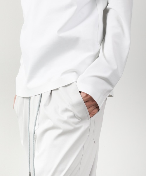 ATTACHMENT（アタッチメント）の「PONTE JERSEY TECHNICAL T-SHIRT L/S（Tシャツ/カットソー・メンズ・ホワイト/ブラック/ダークグリーン・1/2/3/4）」の19枚目の写真