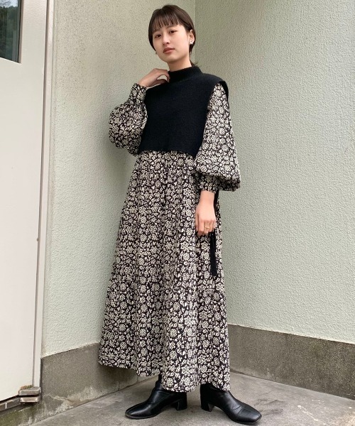 ワンピース花柄ティアードワンピース ワンピース Kastane カスタネ のファッション