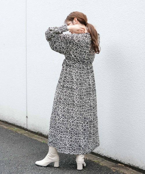 kastane ティアードワンピース Kastane ワンピース インド綿ティアードロングワンピース