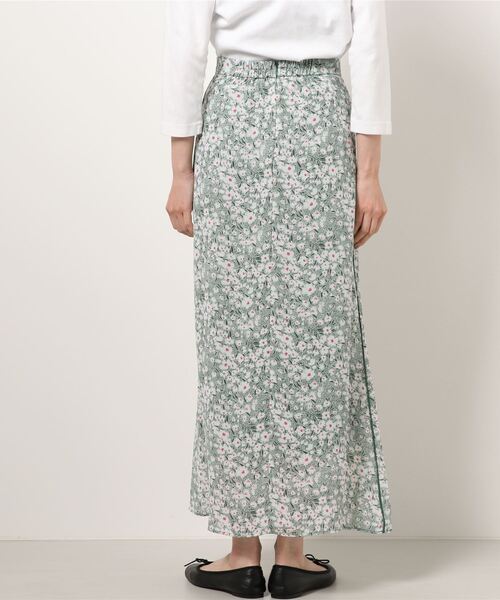 FRAY I.D(フレイアイディー)の「サイドラインプリントナロースカート(スカート・レディース・ピンク/グリーン/イエロー・0/1)」の7枚目の写真